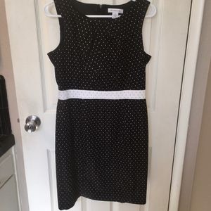 Black & White Liz Claiborne scoop neck Dress